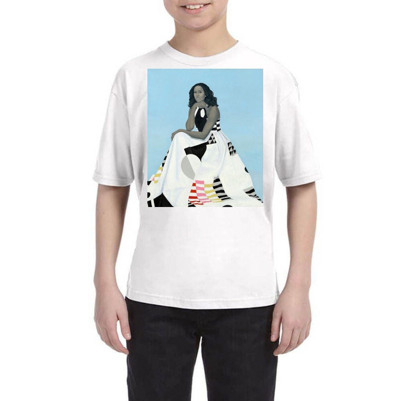 Michelle Obama Portrait For The National Gallery Youth Tee by diablolala | Artistshot