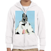 Michelle Obama Portrait For The National Gallery Youth Zipper Hoodie | Artistshot