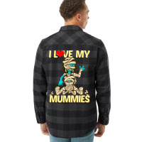 I Love My Mummies! Funny Halloween Gift For Lgbtq Flannel Shirt | Artistshot