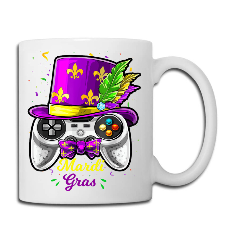 Mardi Gras Video Game Controller Jester Mask Costu Coffee Mug | Artistshot