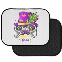 Mardi Gras Video Game Controller Jester Mask Costu Rear Car Mat | Artistshot