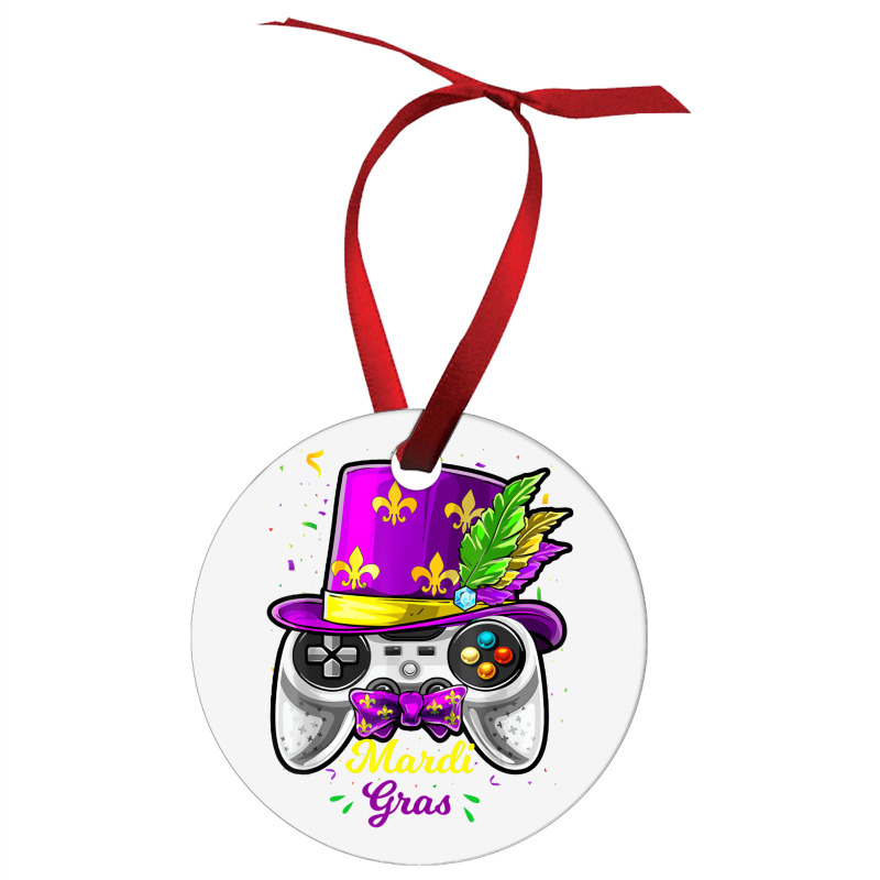 Mardi Gras Video Game Controller Jester Mask Costu Ornament | Artistshot