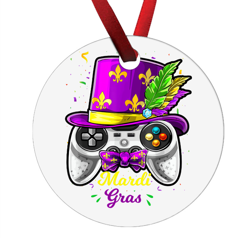 Mardi Gras Video Game Controller Jester Mask Costu Ornament | Artistshot