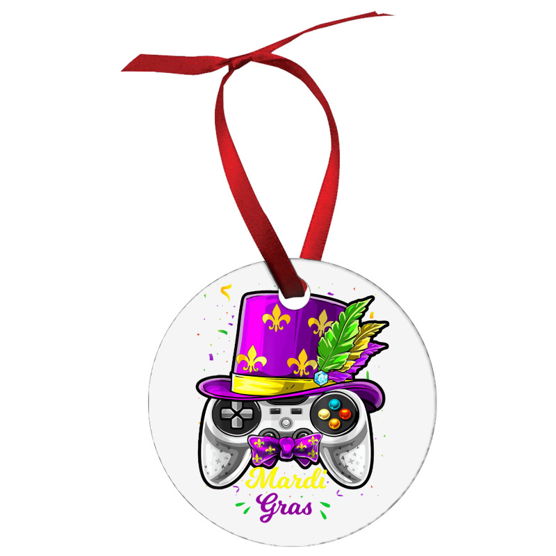 Mardi Gras Video Game Controller Jester Mask Costu Ornament | Artistshot