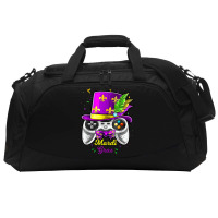 Mardi Gras Video Game Controller Jester Mask Costu Active Duffel | Artistshot