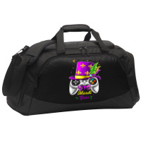 Mardi Gras Video Game Controller Jester Mask Costu Active Duffel | Artistshot