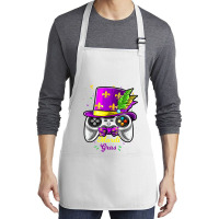 Mardi Gras Video Game Controller Jester Mask Costu Medium-length Apron | Artistshot