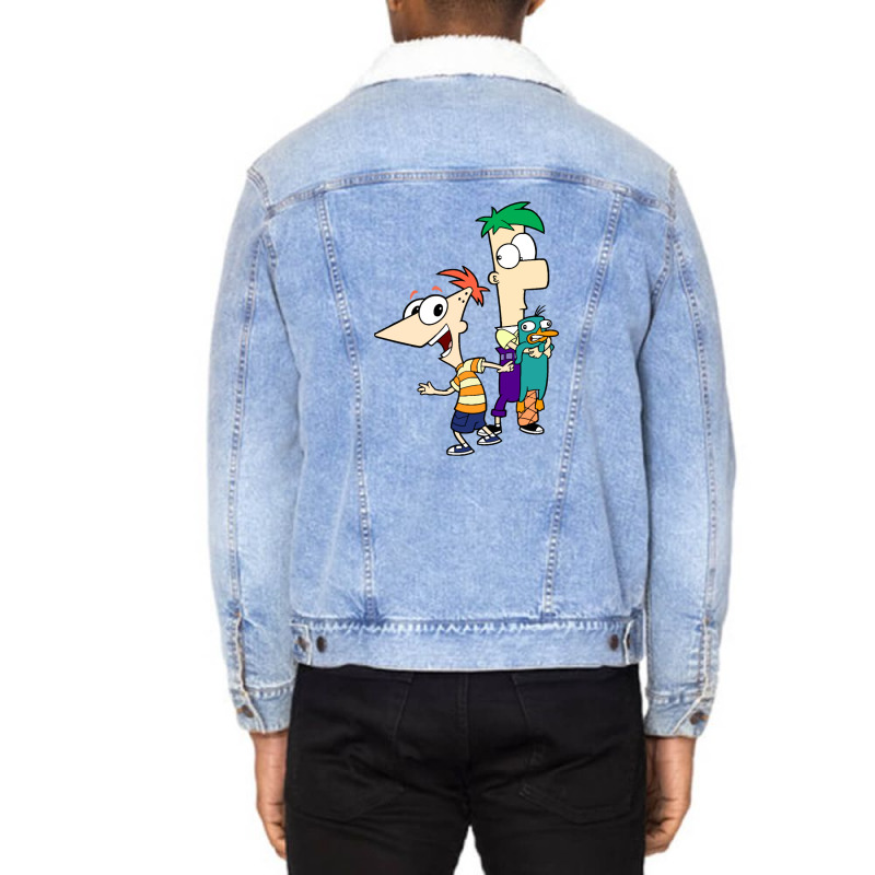 Phineas And Ferb Unisex Sherpa-lined Denim Jacket | Artistshot