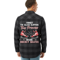 Funny Ice Hockey Art For Women Girls Ice Hockey Pl Flannel Shirt | Artistshot