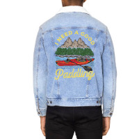 I Need A Good Paddling! Funny Kayak Gift Unisex Sherpa-lined Denim Jacket | Artistshot