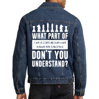 What Part Of Chess Don't You Understand Chess Sici Men Denim Jacket | Artistshot