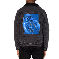 Funny Jumpscare Lobster Meme Blue Crustacean Pullo Unisex Sherpa-lined Denim Jacket | Artistshot