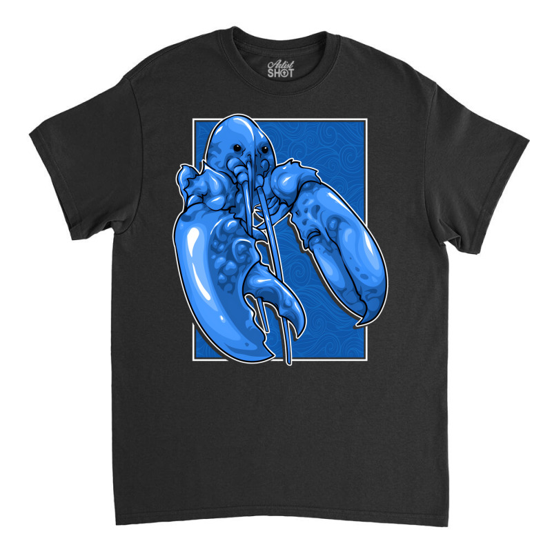 Funny Jumpscare Lobster Meme Blue Crustacean Pullo Classic T-shirt | Artistshot