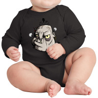 Angry Ogre. Long Sleeve Baby Bodysuit | Artistshot