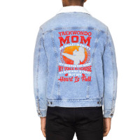 I'm A Taekwondo Mom! Martial Arts Gift Unisex Sherpa-lined Denim Jacket | Artistshot