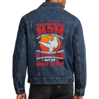 I'm A Taekwondo Mom! Martial Arts Gift Men Denim Jacket | Artistshot