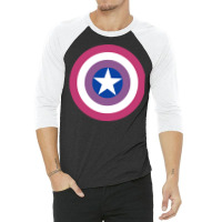 Bisexual Cap Pride 3/4 Sleeve Shirt | Artistshot