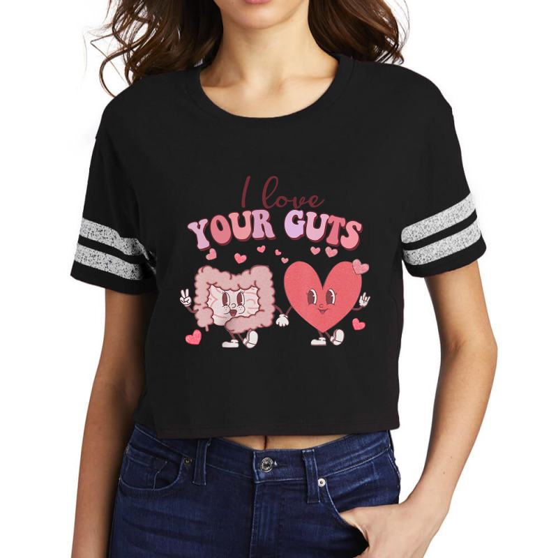 I Love Your Guts Valentines Day Gi Nurse Gastroent Scorecard Crop Tee by hausch | Artistshot