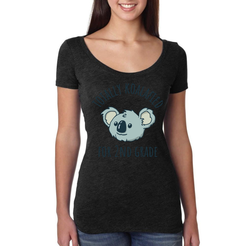 Second Grade Totally Koalafied Back To School Koal Women's Triblend Scoop T-shirt by tofigasaadnaj | Artistshot