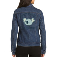 Second Grade Totally Koalafied Back To School Koal Ladies Denim Jacket | Artistshot