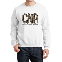 Funny Leopard Cna Happy Certified Nurse Assistant Crewneck Sweatshirt | Artistshot