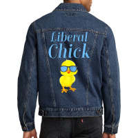 Liberal Chick Progressive Anti Trump Democratic So Men Denim Jacket | Artistshot