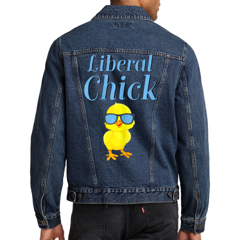 Liberal Chick Progressive Anti Trump Democratic So Men Denim Jacket | Artistshot