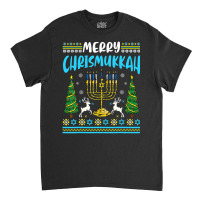 Merry Christmukkah Funny Jewish Hanukkah Christmas Classic T-shirt | Artistshot