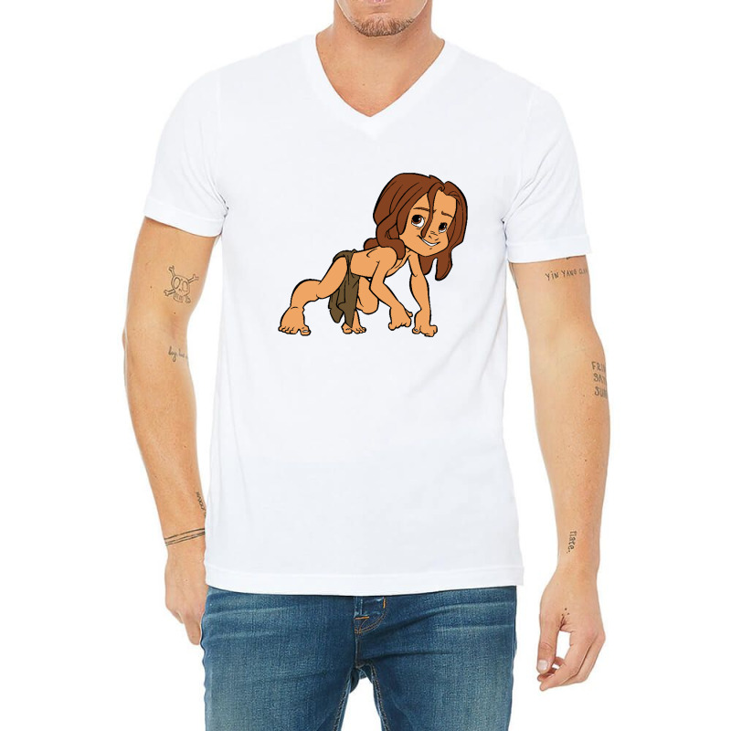 Young Tarzan V-neck Tee | Artistshot