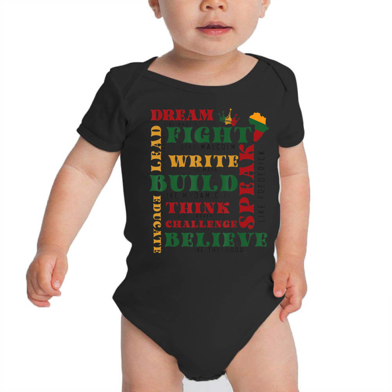 Dream Like Martin Lead Like Harriet Black History Baby Bodysuit by bonne | Artistshot