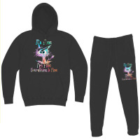 It's Fine I'm Fine Everything Is Fine Shirt Tie Dy Hoodie & Jogger Set | Artistshot