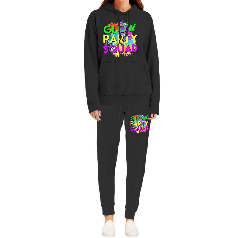 Glow Party Squad Halloween Costume T Shirt Hoodie & Jogger Set | Artistshot