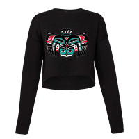 Alaska Native American Indian Tlingit Tribal Owl S Cropped Sweater | Artistshot