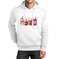 Valentine Coffee Heart Iced Coffee Lover Valentine Unisex Hoodie | Artistshot