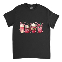 Valentine Coffee Heart Iced Coffee Lover Valentine Classic T-shirt | Artistshot