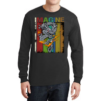 Imagine Fantastic Dragon Vintage Cool Art Long Sleeve Shirts | Artistshot