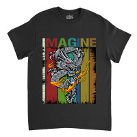 Imagine Fantastic Dragon Vintage Cool Art Classic T-shirt | Artistshot