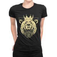 Grizzly Bear King Or Queen Of The Grizzly Ladies Fitted T-shirt | Artistshot