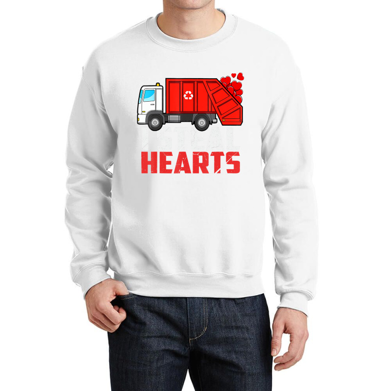 I Steal Hearts Garbage Truck Valentines Day Toddle Crewneck Sweatshirt | Artistshot