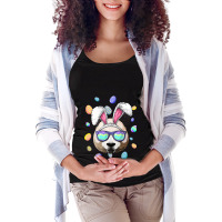 Panda Easter Bunny Ears Funny Easter Eggs Hunting Maternity Scoop Neck T-shirt | Artistshot