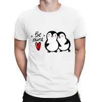 Be Mine Penguin Couple T-shirt | Artistshot