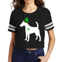 Funny Shamrock Smooth Fox Terrier St Patrick's Day Scorecard Crop Tee | Artistshot