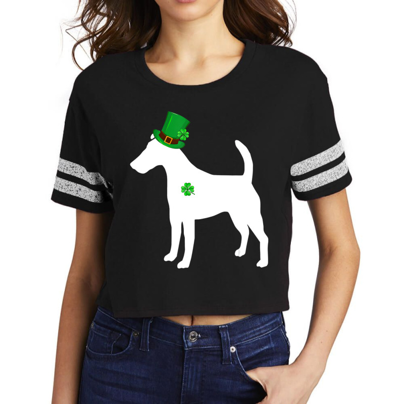 Funny Shamrock Smooth Fox Terrier St Patrick's Day Scorecard Crop Tee by fiddolamuf | Artistshot