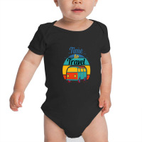 Time To Travel Baby Bodysuit | Artistshot