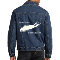 Long Island Strong Island T Shirt Men Denim Jacket | Artistshot