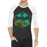 Exotic Indonesia Reptile Lizard Animal Nature Komo 3/4 Sleeve Shirt | Artistshot