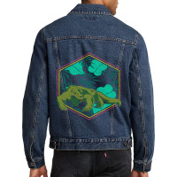 Exotic Indonesia Reptile Lizard Animal Nature Komo Men Denim Jacket | Artistshot