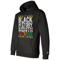 Black History Month 247365 Gift Pride African Amer Champion Hoodie | Artistshot