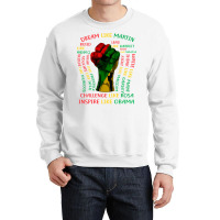 Black History Month Inspirational Leaders Power Fi Crewneck Sweatshirt | Artistshot