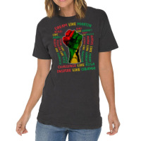 Black History Month Inspirational Leaders Power Fi Vintage T-shirt | Artistshot